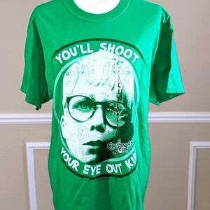 "You'll Shoot Your Eye Out" Green A Christmas Story T-Shirt